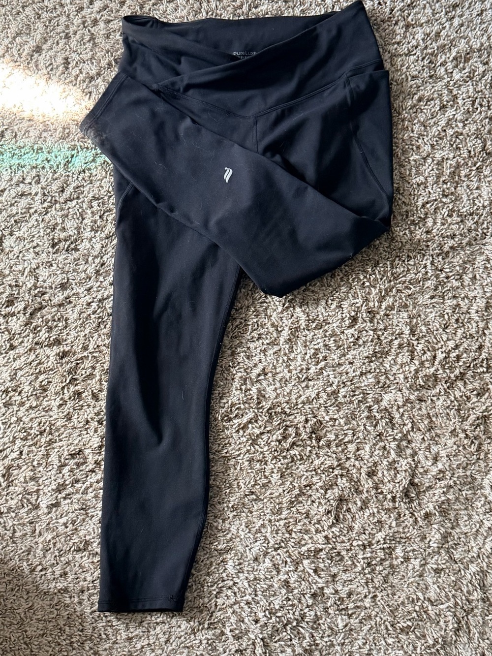 Fabletics Black High-Waist Sculpting Leggings PureLuxe - Picture 3 of 3